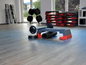 Cleaning of a gym with avitea Industrieservice