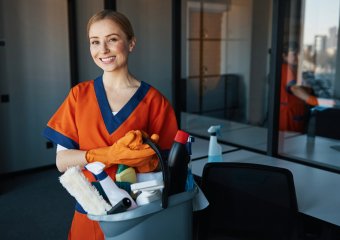 cleaning employee